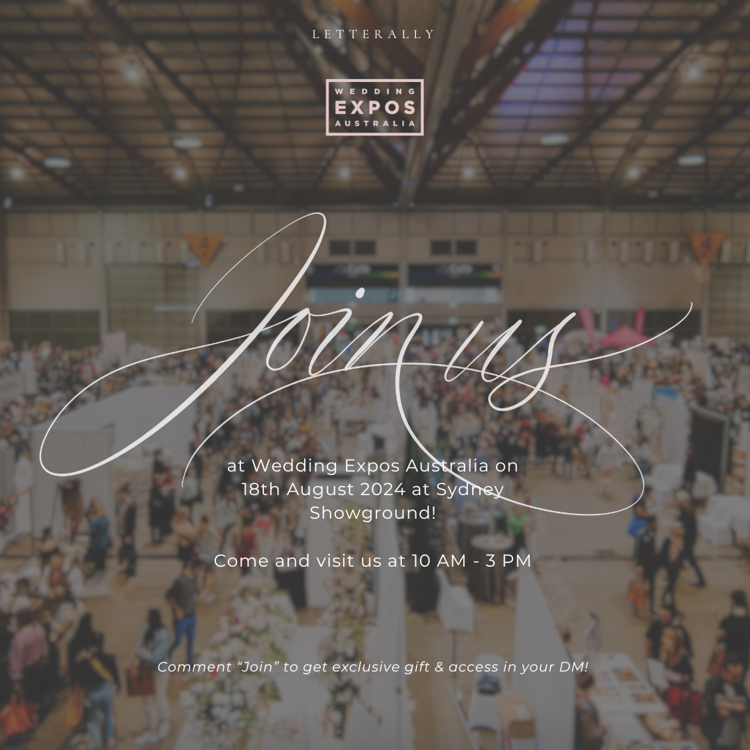 Join Us at Wedding Expo Australia! 📣