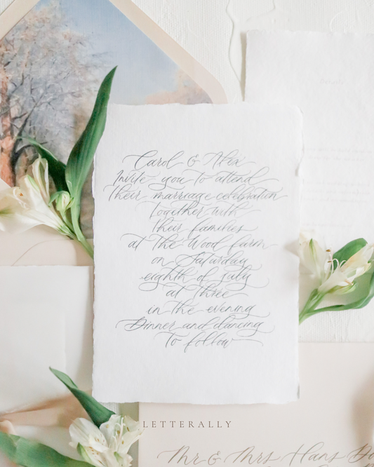 CALLIE | CALLIGRAPHY WEDDING INVITATION