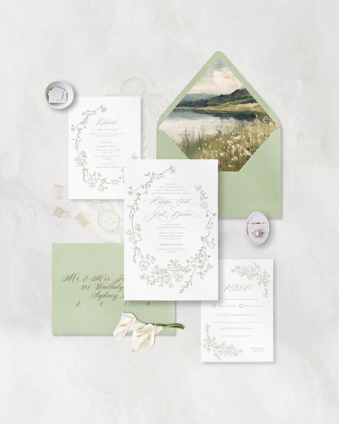 LUMINA SET (Invitation + Envelope)