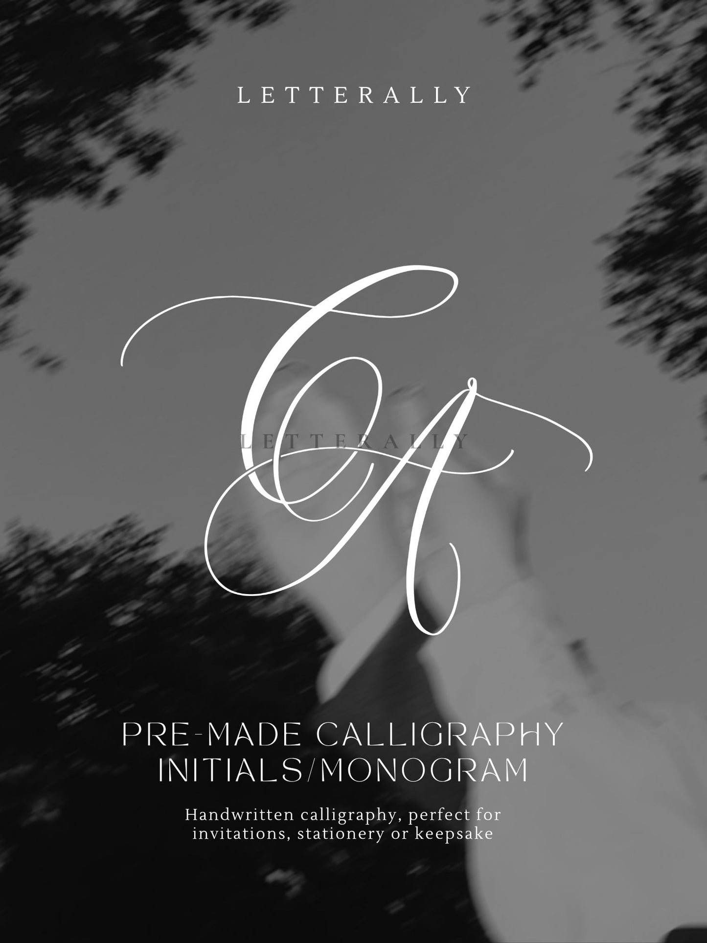 CA | PRE-MADE INITIALS/MONOGRAM CALLIGRAPHY DESIGN