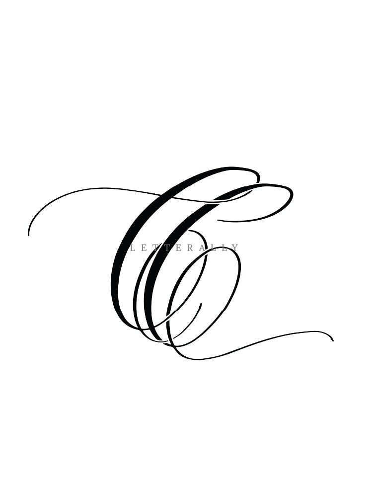 CC | PRE-MADE INITIALS/MONOGRAM CALLIGRAPHY DESIGN