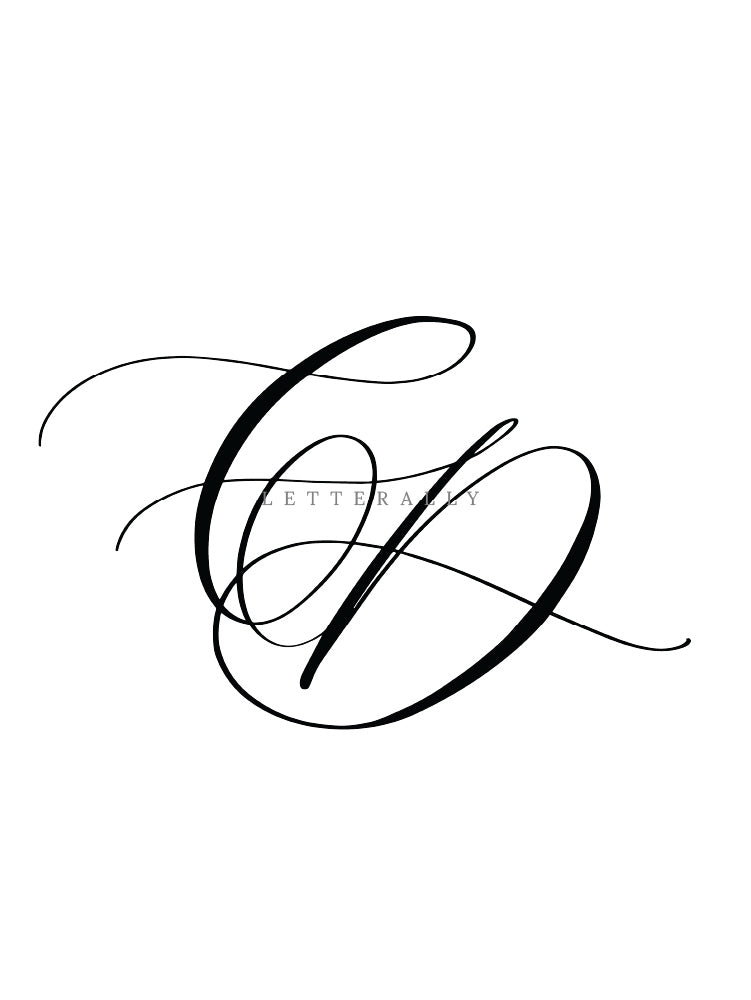 CD | PRE-MADE INITIALS/MONOGRAM CALLIGRAPHY DESIGN