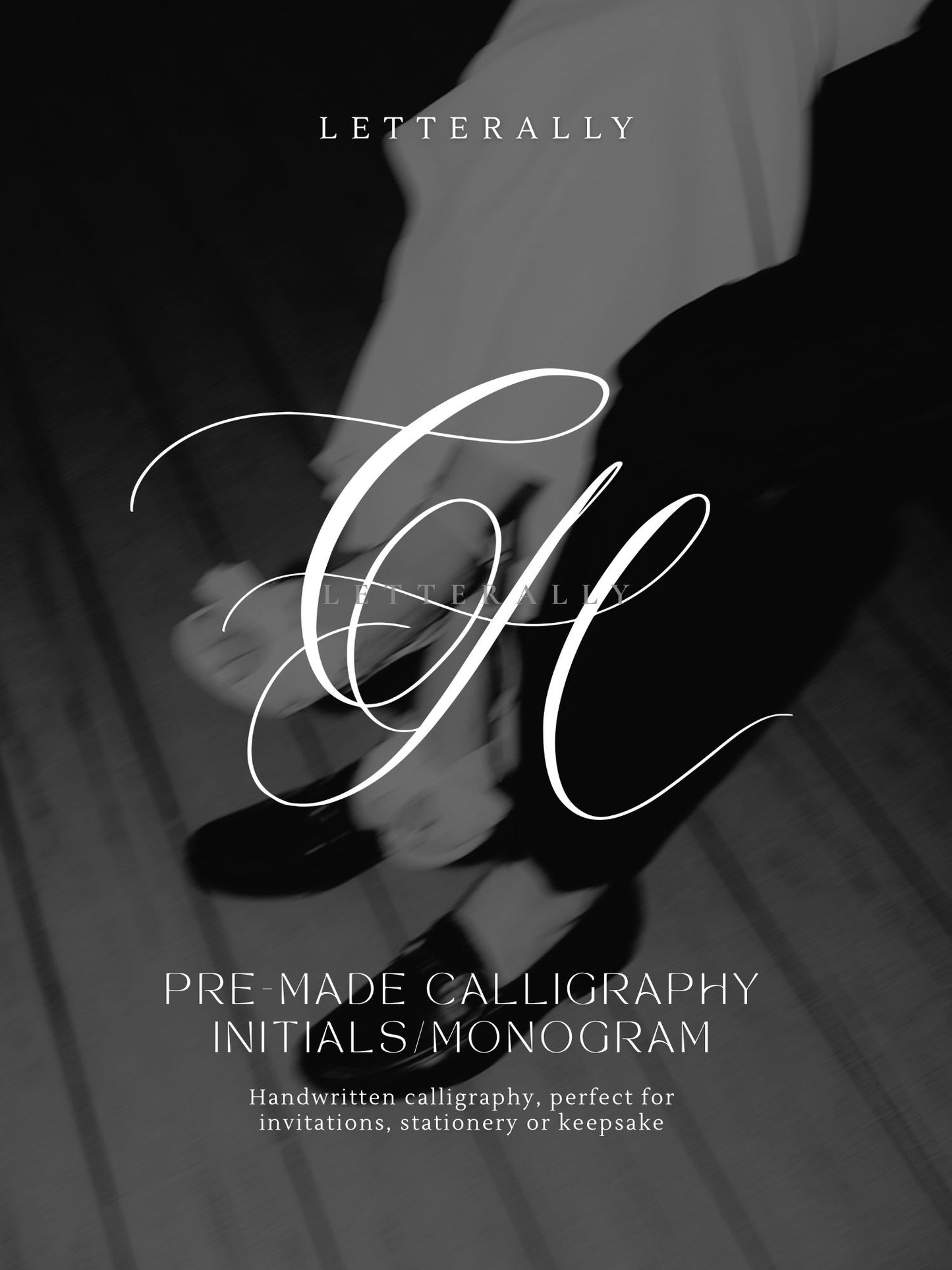 CH | PRE-MADE INITIALS/MONOGRAM CALLIGRAPHY DESIGN