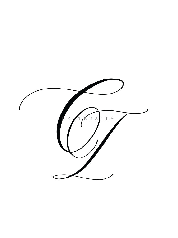 CI | PRE-MADE INITIALS/MONOGRAM CALLIGRAPHY DESIGN