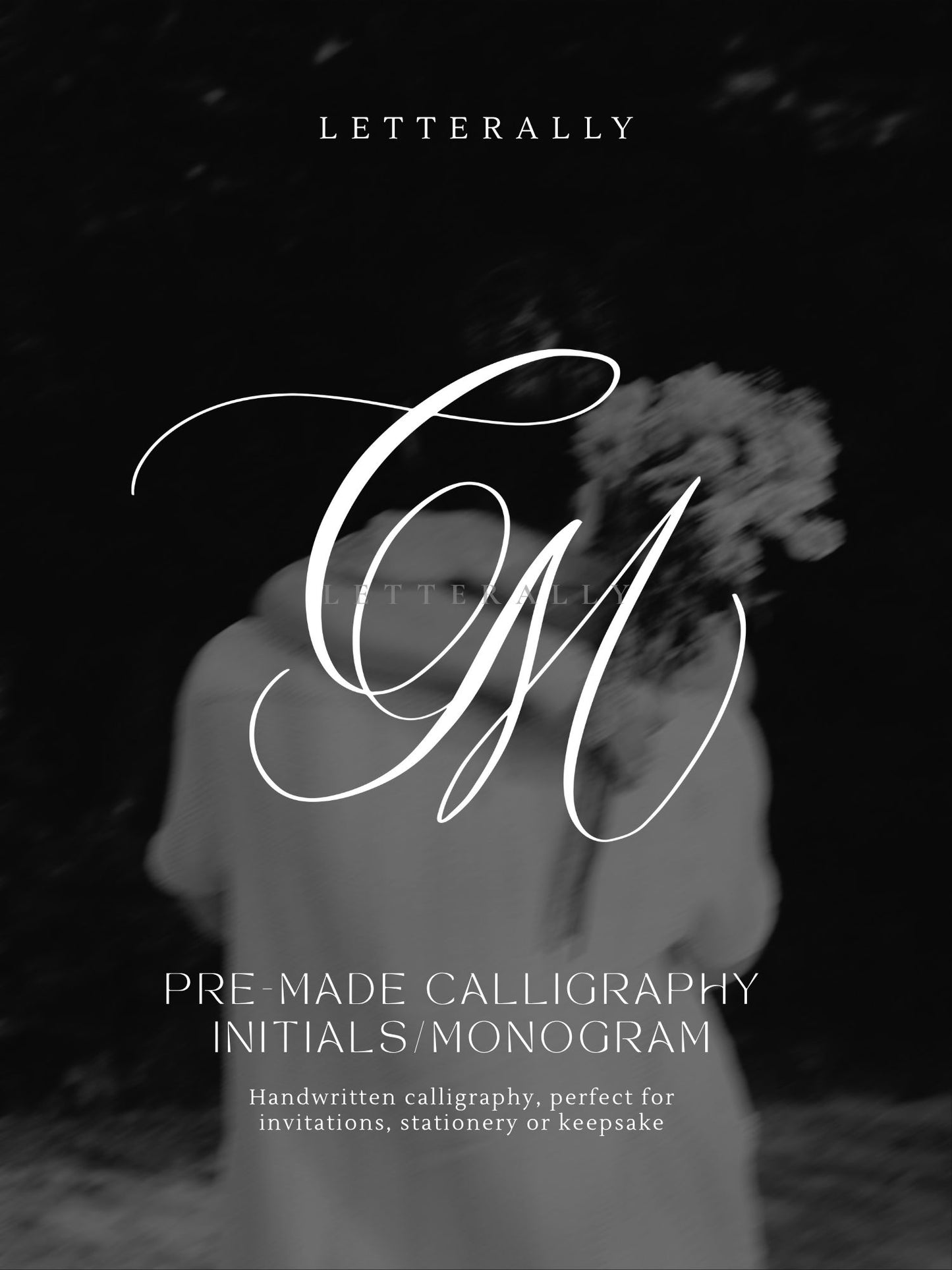 CM | PRE-MADE INITIALS/MONOGRAM CALLIGRAPHY DESIGN