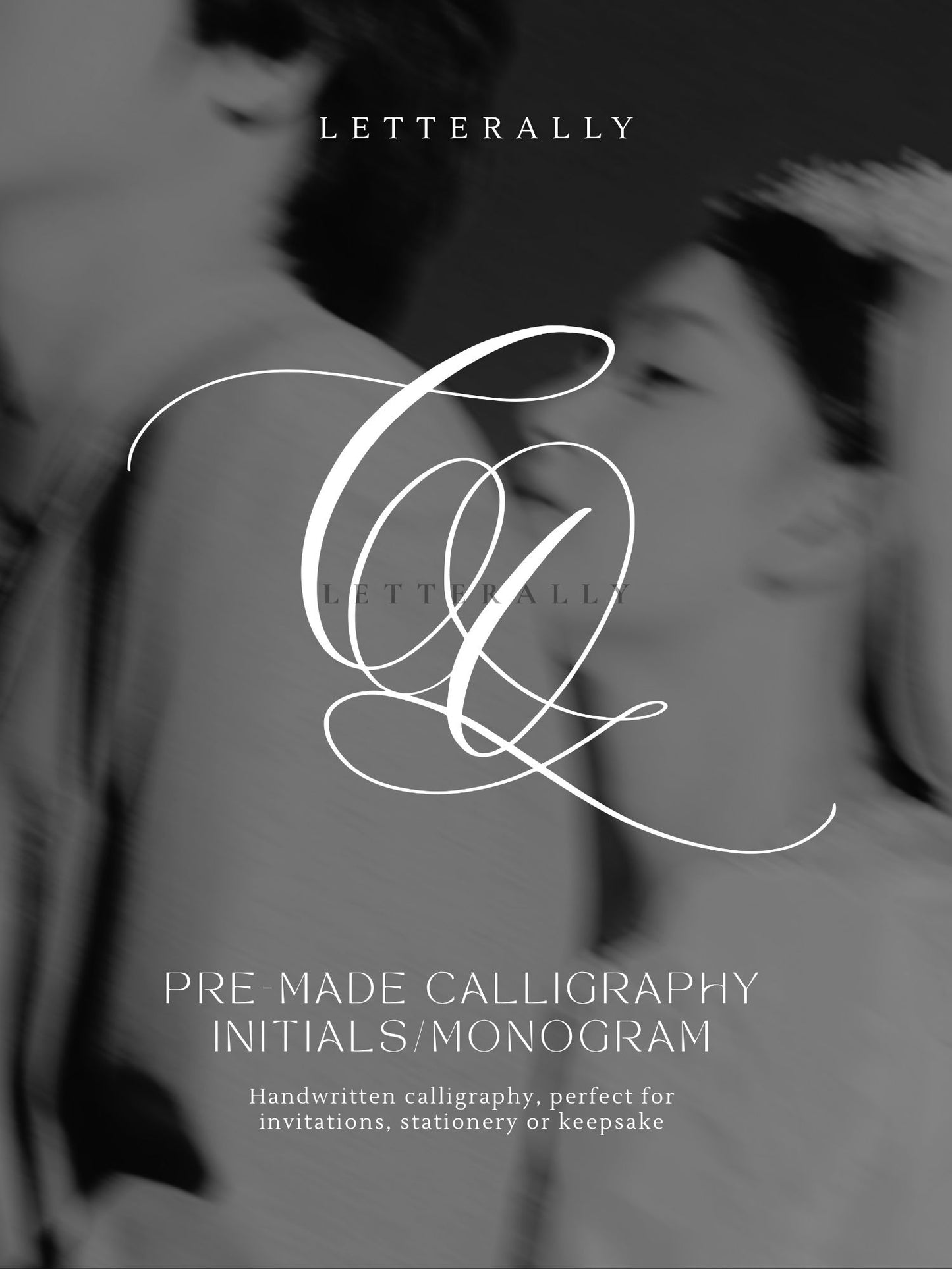 CQ | PRE-MADE INITIALS/MONOGRAM CALLIGRAPHY DESIGN