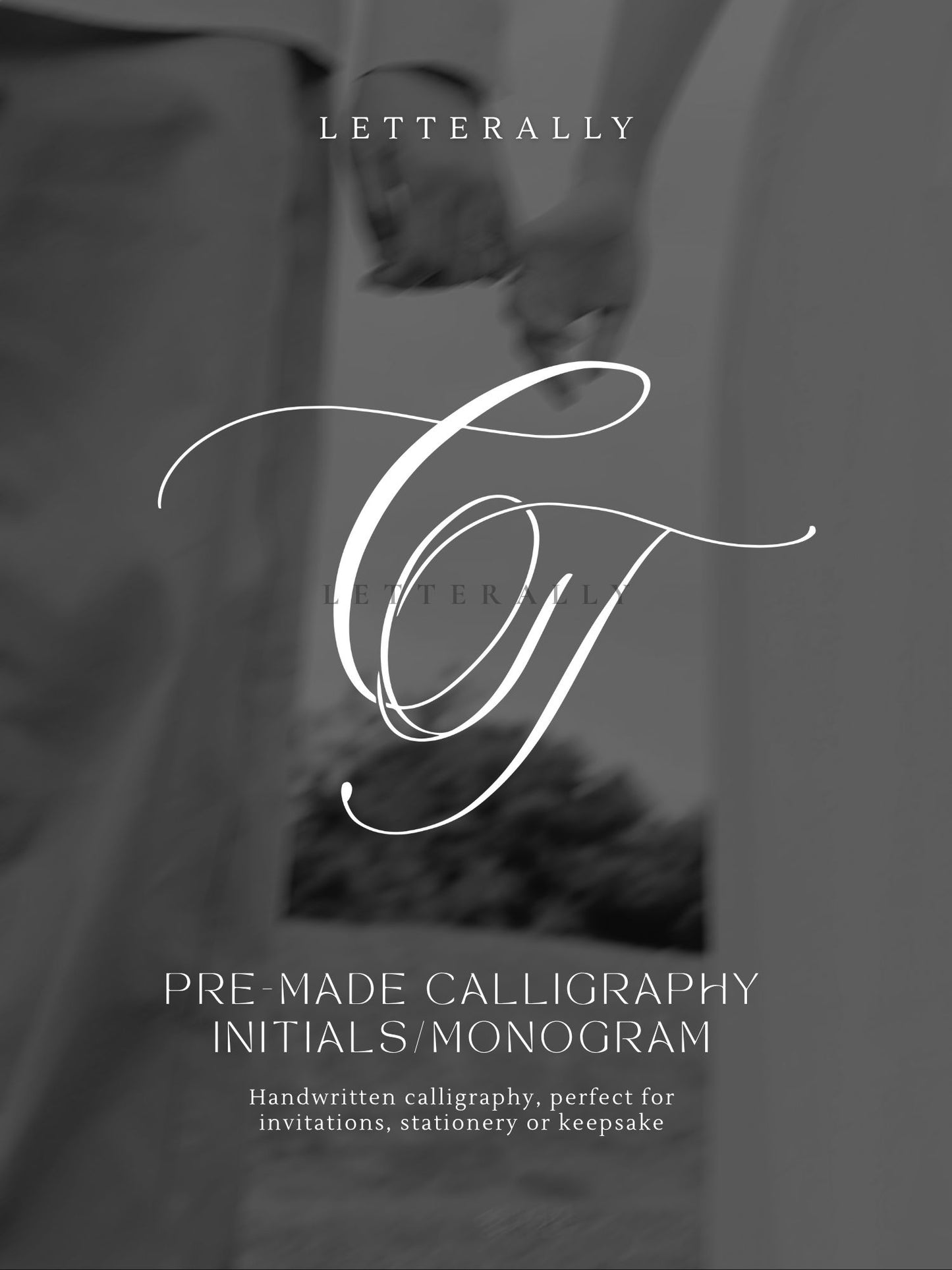 CT | PRE-MADE INITIALS/MONOGRAM CALLIGRAPHY DESIGN