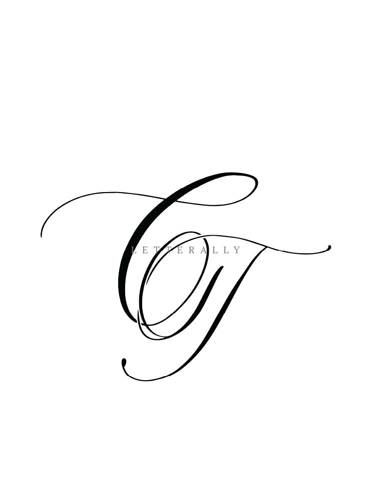 CT | PRE-MADE INITIALS/MONOGRAM CALLIGRAPHY DESIGN