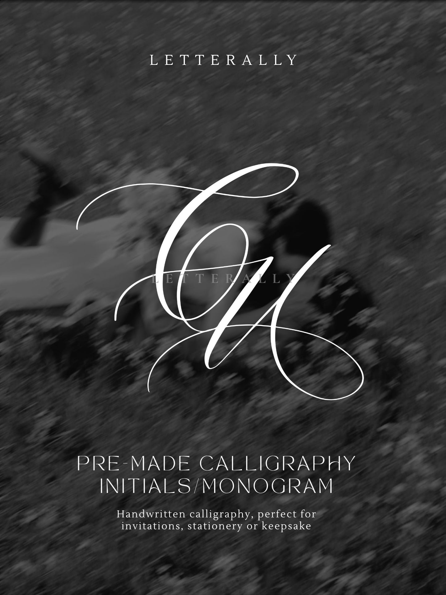 CU | PRE-MADE INITIALS/MONOGRAM CALLIGRAPHY DESIGN