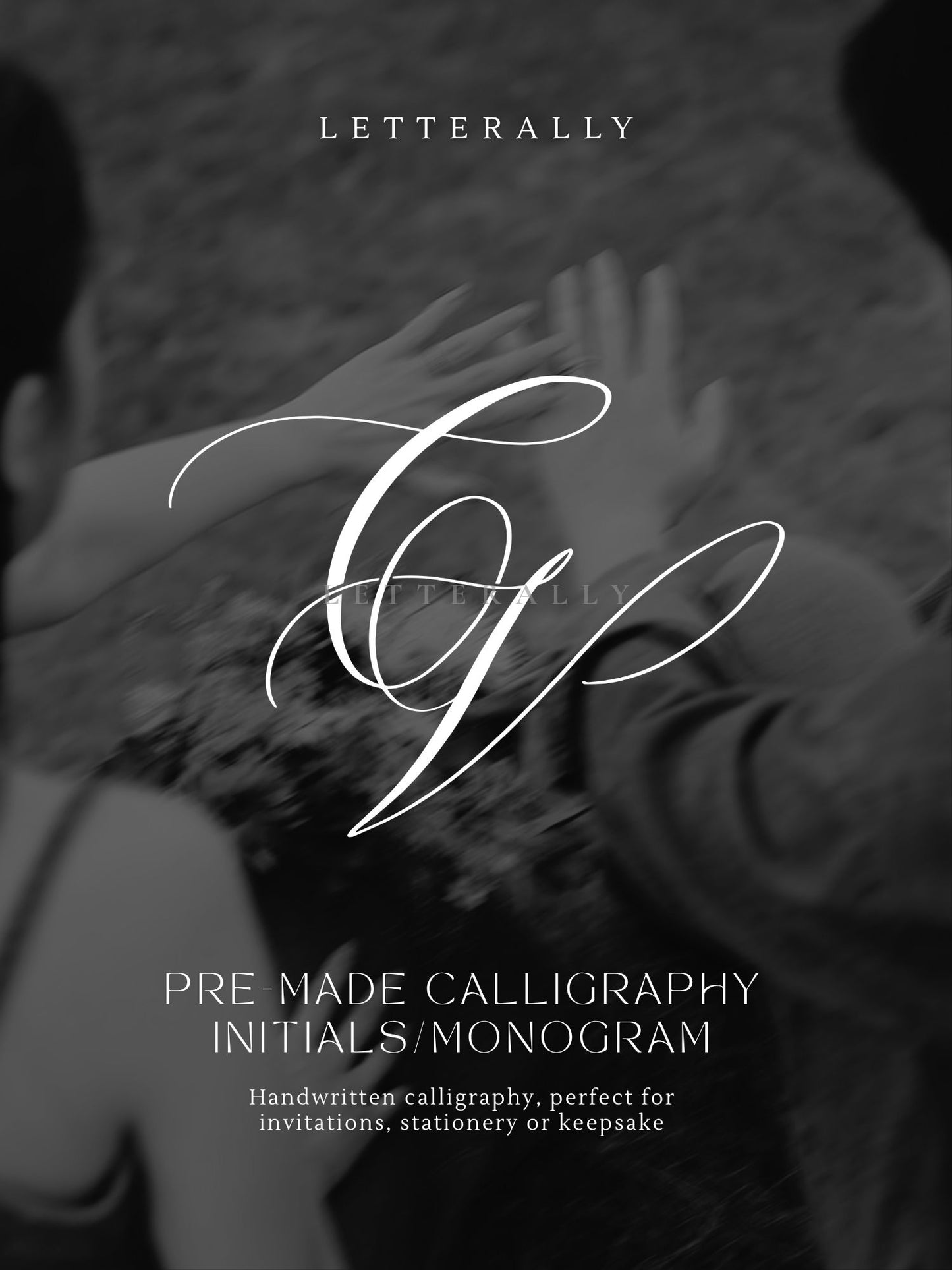 CV | PRE-MADE INITIALS/MONOGRAM CALLIGRAPHY DESIGN