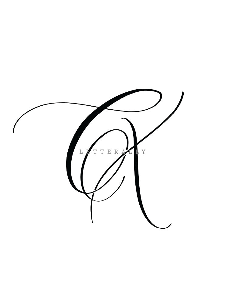 CX | PRE-MADE INITIALS/MONOGRAM CALLIGRAPHY DESIGN