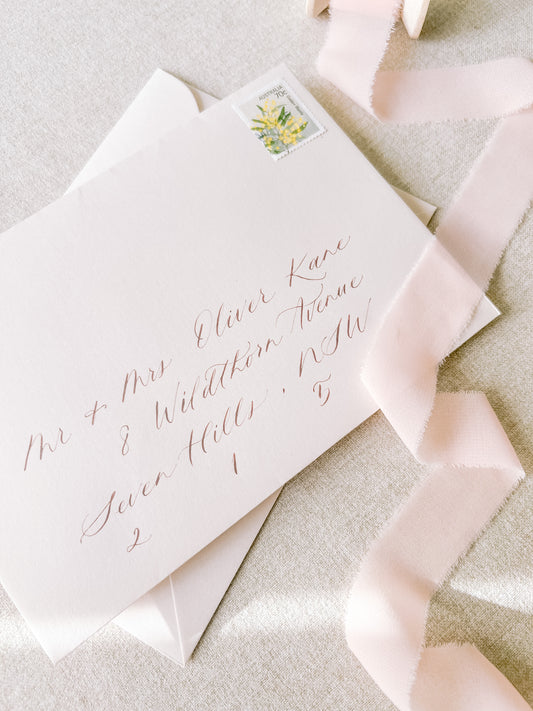 CALLIGRAPHY ENVELOPE ADDRESSING (IN-STUDIO SERVICE)