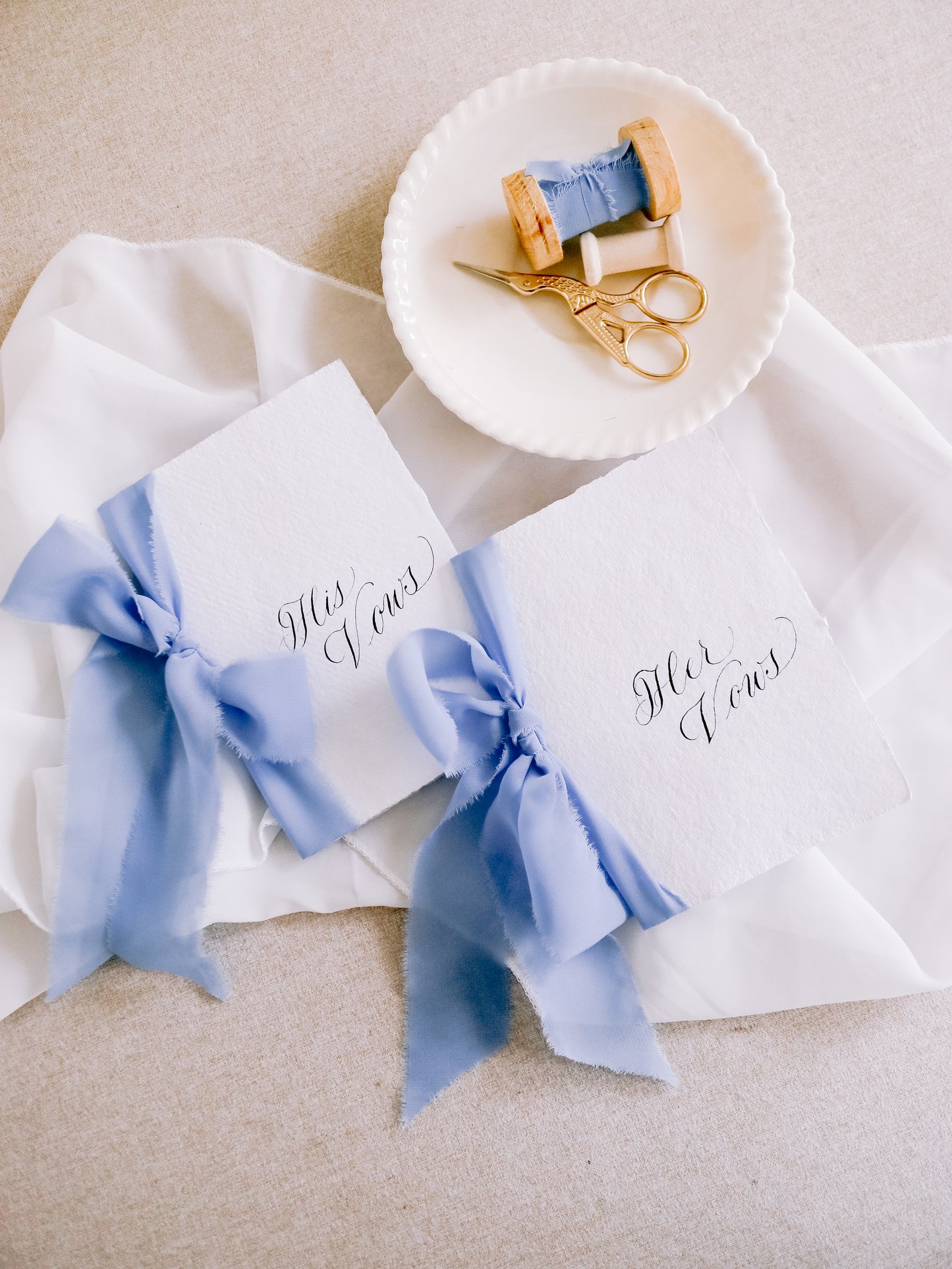 SET OF 2 PERSONALISED WEDDING VOW BOOKS