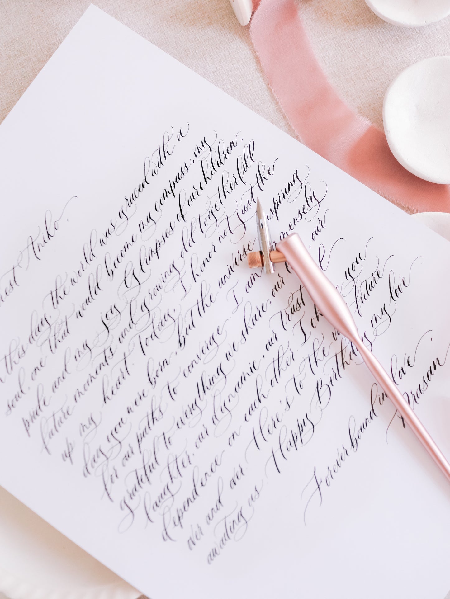 CALLIGRAPHY LETTER