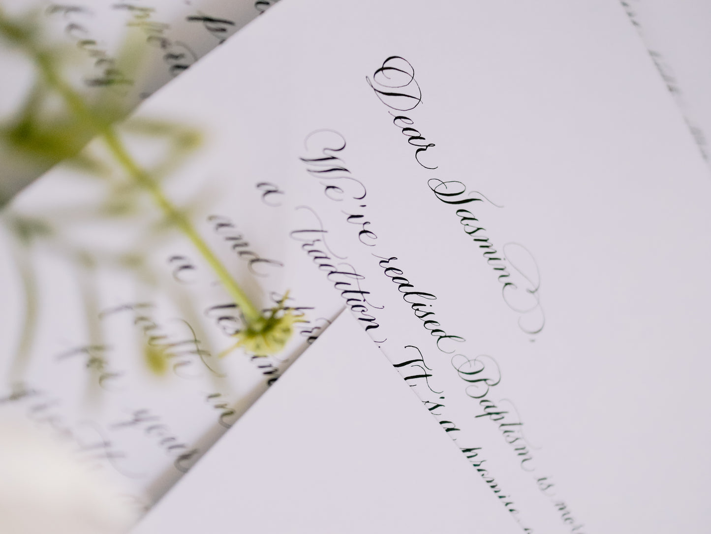 CALLIGRAPHY LETTER