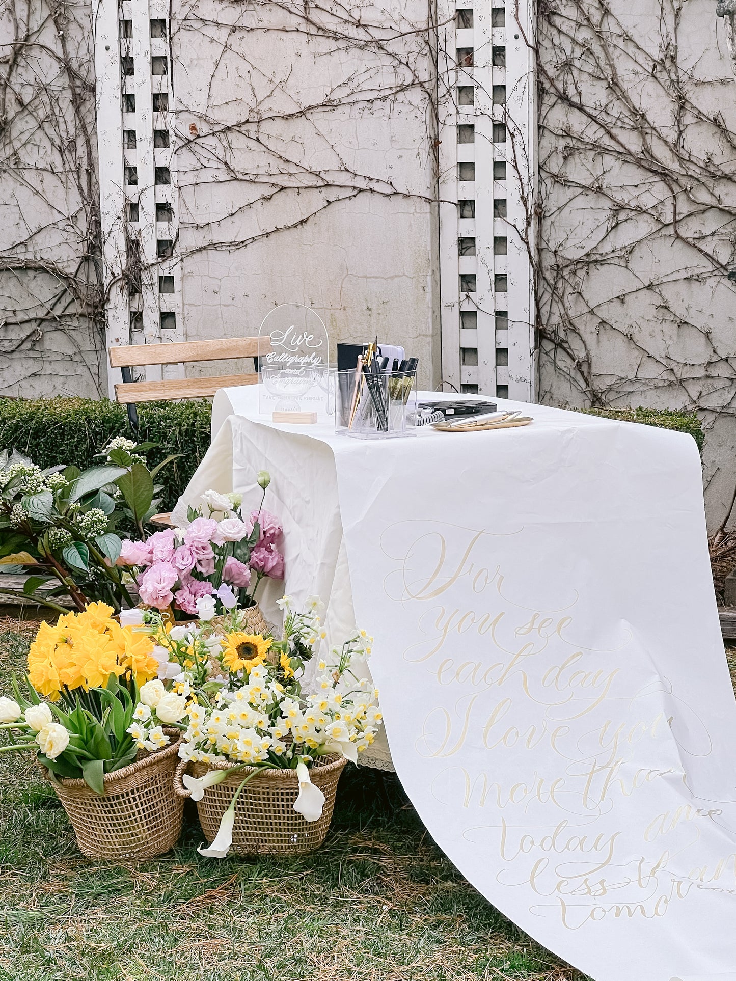 CUSTOM BUTCHER PAPER CALLIGRAPHY