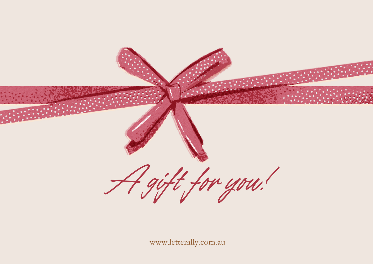 LETTERALLY GIFT CARD