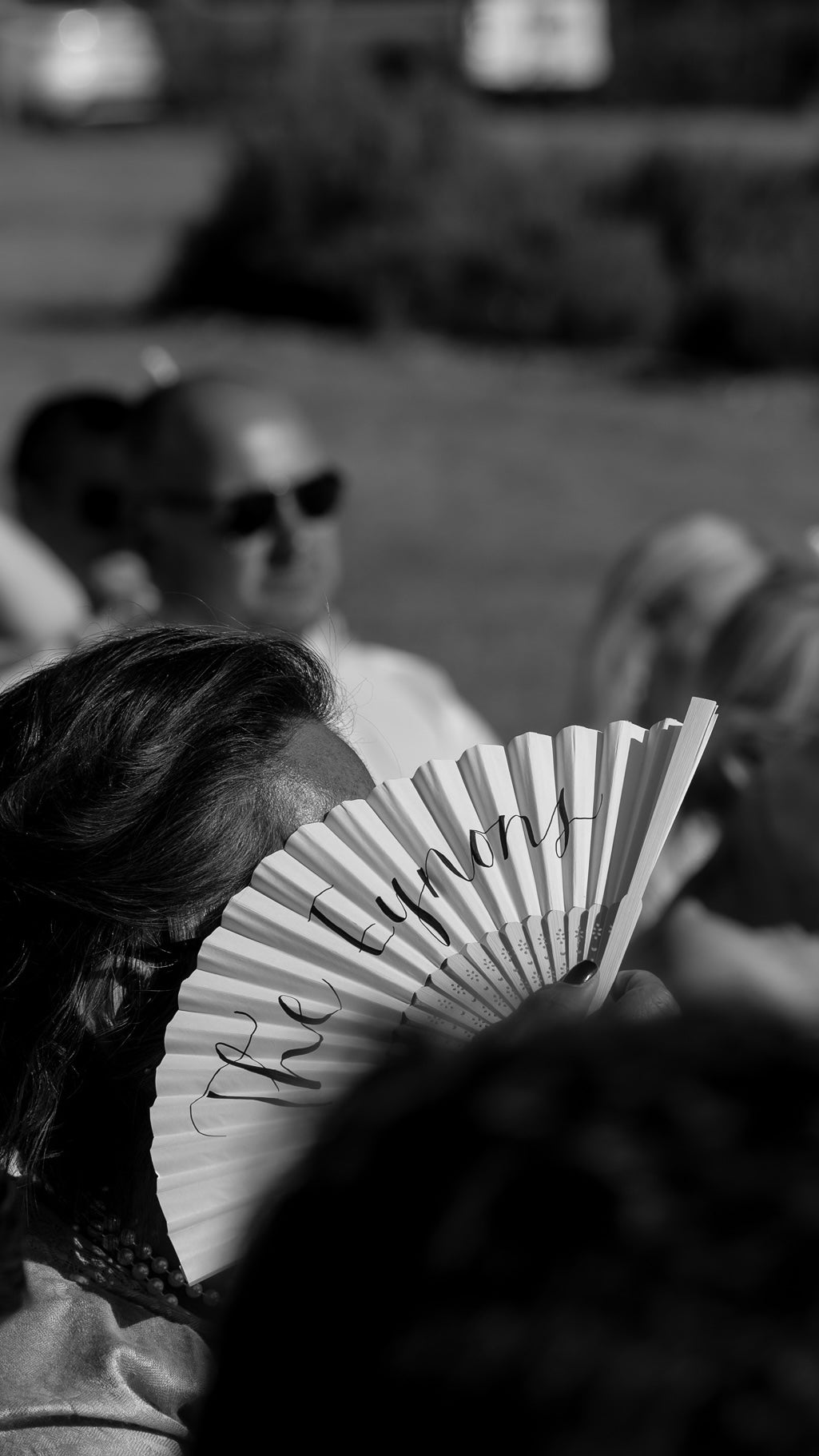 PERSONALISED PAPER FANS | WHITE