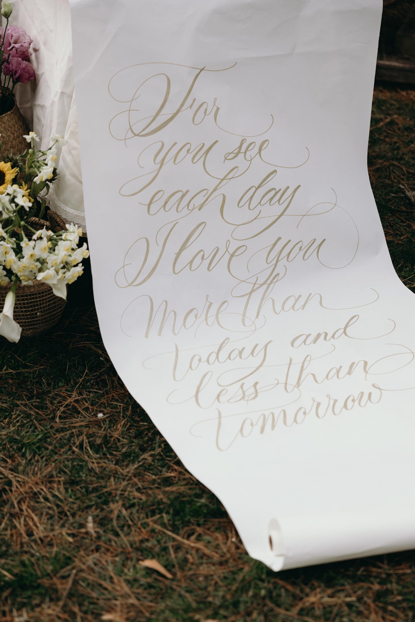 CUSTOM BUTCHER PAPER CALLIGRAPHY