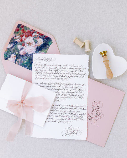 VALENTINE'S DAY CALLIGRAPHY LOVE LETTER