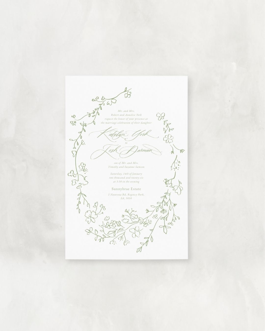 LUMINA SET (Invitation + Envelope)