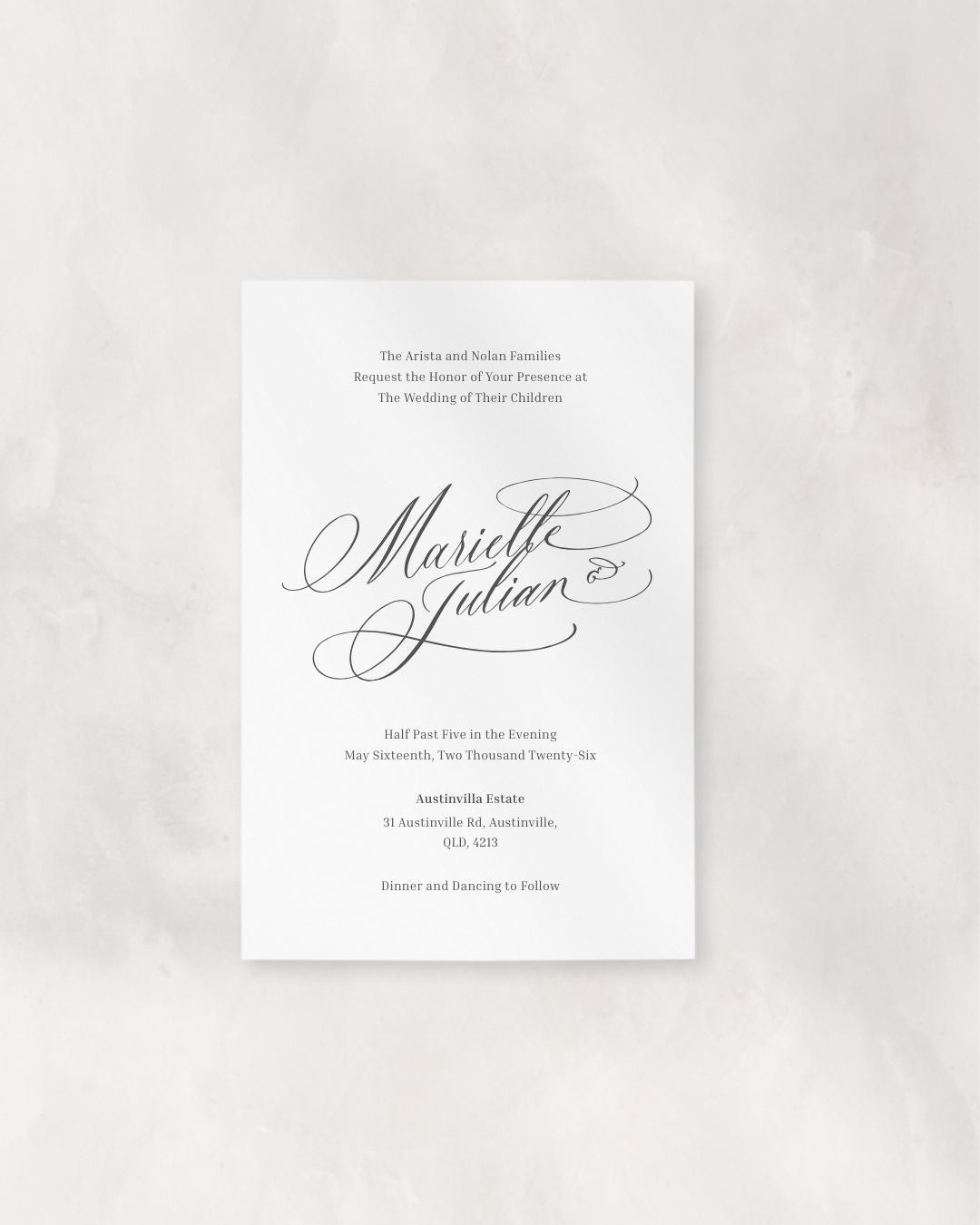 AERIS SET (Invitation + Envelope)