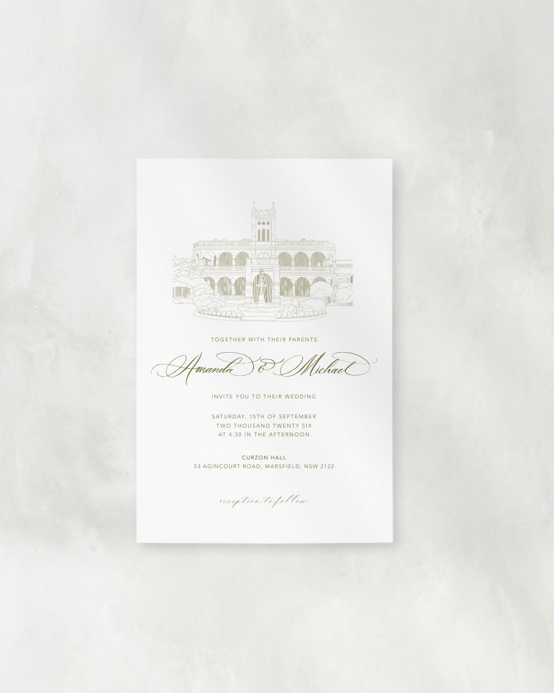LINEA SET (Invitation + Envelope)