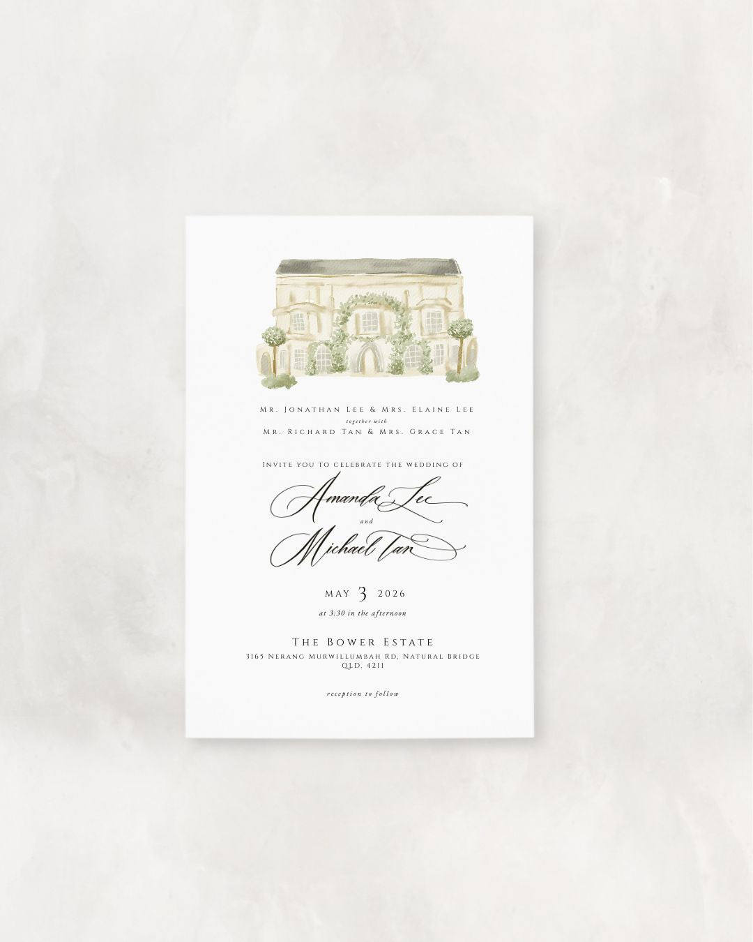 SOLENNE SET (Invitation + Envelope)