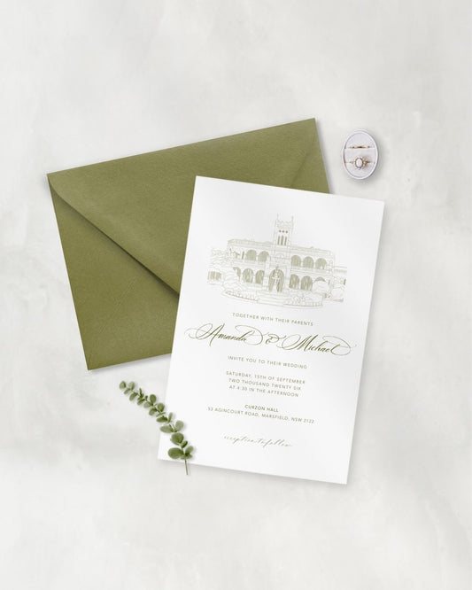 LINEA SET (Invitation + Envelope)