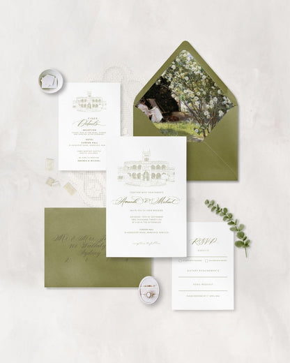 LINEA SET (Invitation + Envelope)