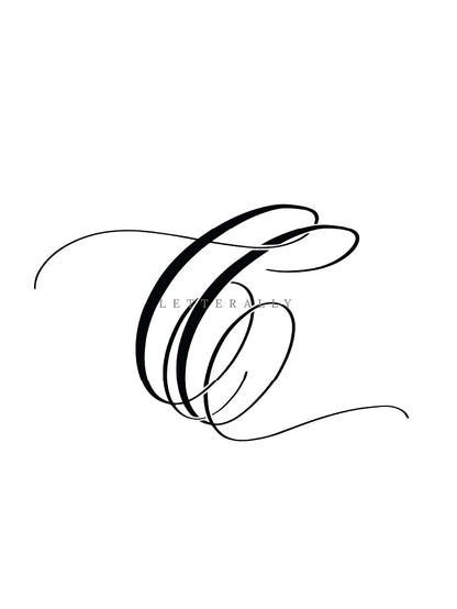 CC | PRE-MADE INITIALS/MONOGRAM CALLIGRAPHY DESIGN