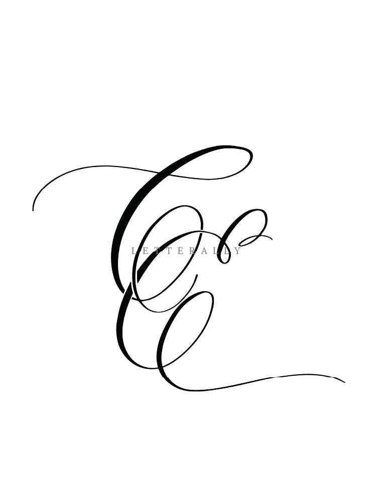 CE | PRE-MADE INITIALS/MONOGRAM CALLIGRAPHY DESIGN