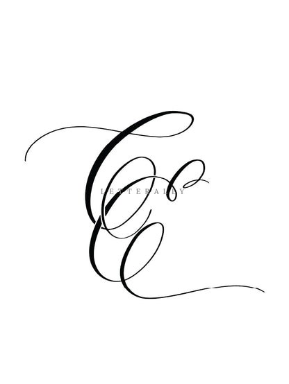 CE | PRE-MADE INITIALS/MONOGRAM CALLIGRAPHY DESIGN