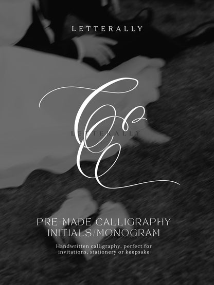 CE | PRE-MADE INITIALS/MONOGRAM CALLIGRAPHY DESIGN