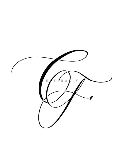 CF | PRE-MADE INITIALS/MONOGRAM CALLIGRAPHY DESIGN