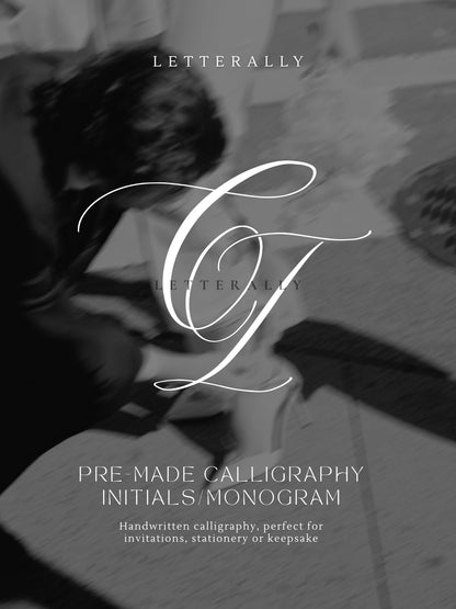 CI | PRE-MADE INITIALS/MONOGRAM CALLIGRAPHY DESIGN