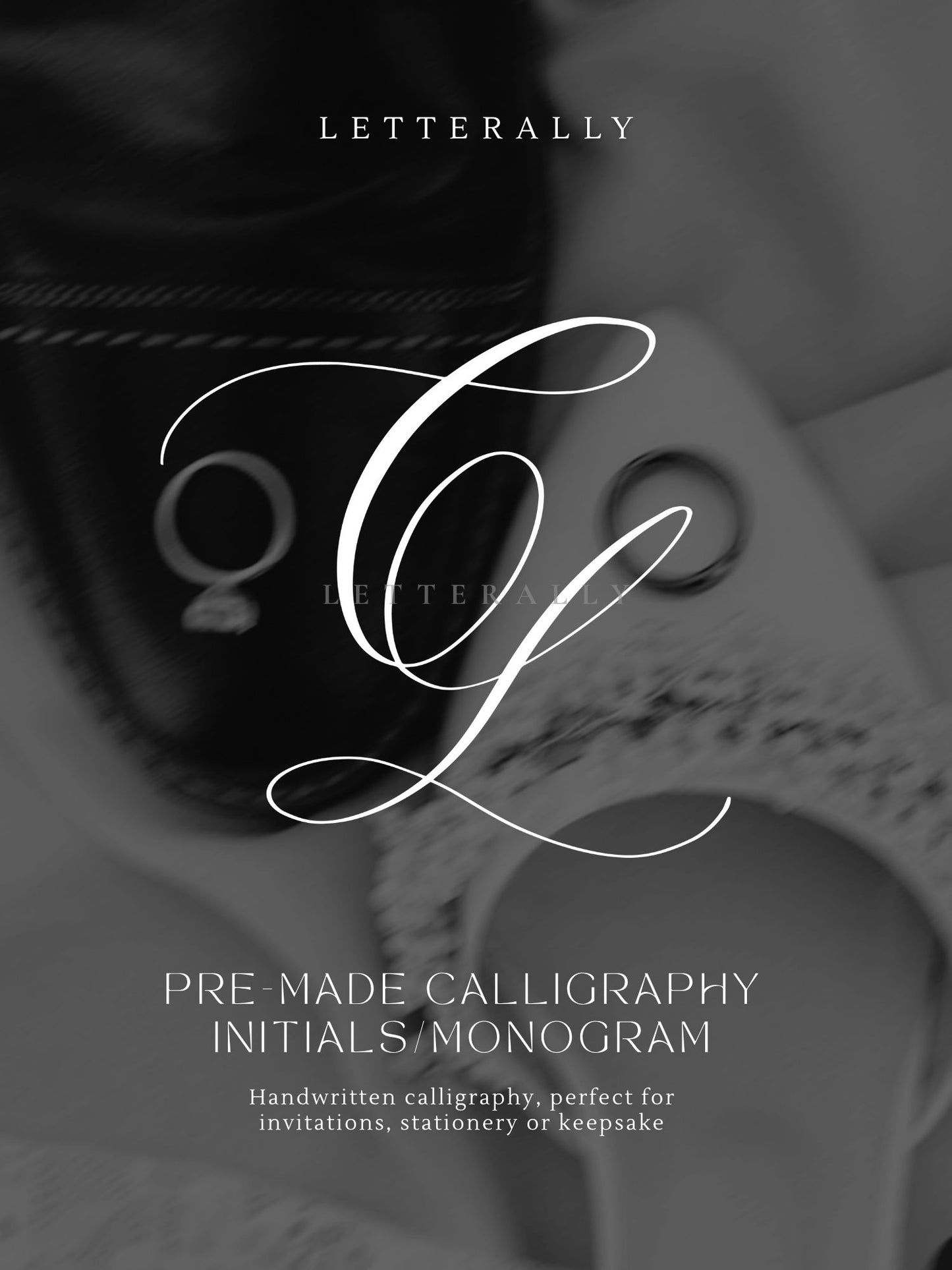 CL | PRE-MADE INITIALS/MONOGRAM CALLIGRAPHY DESIGN