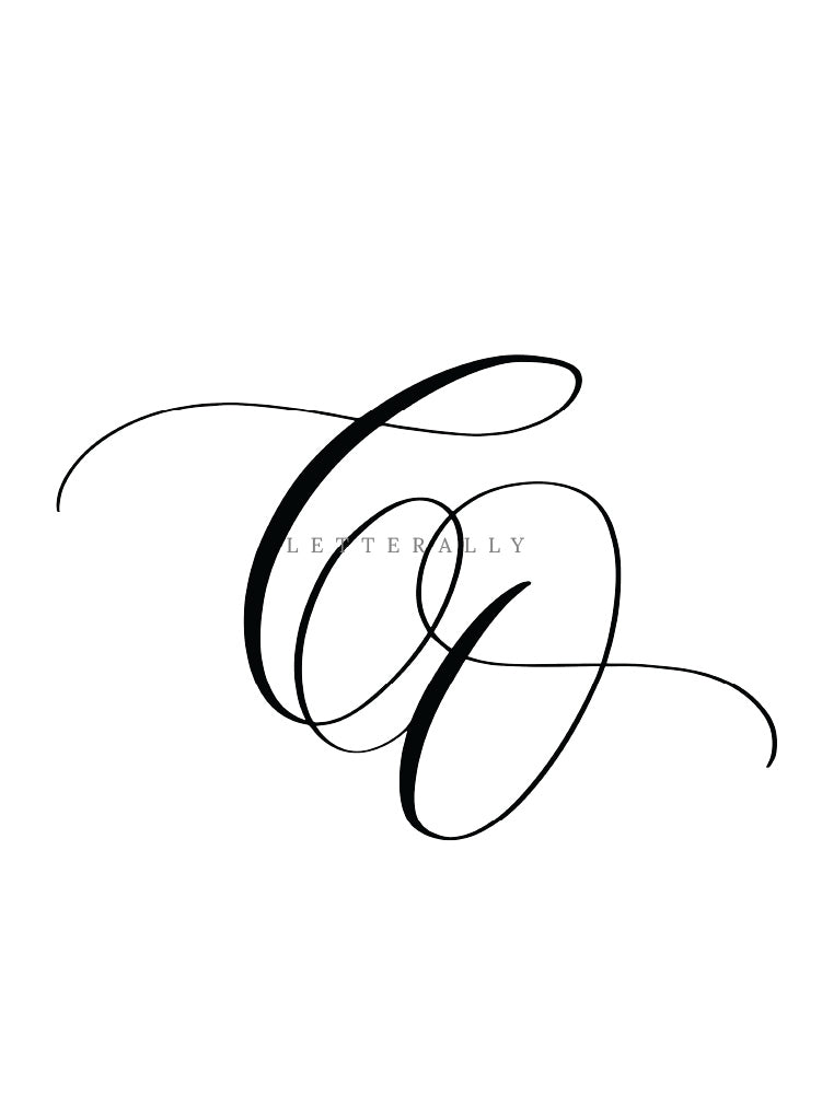 CO | PRE-MADE INITIALS/MONOGRAM CALLIGRAPHY DESIGN