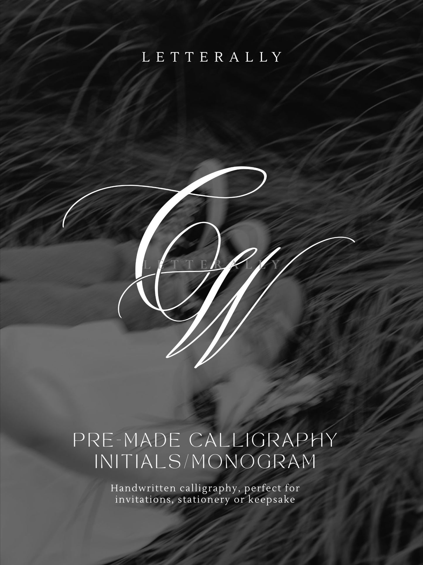 CW | PRE-MADE INITIALS/MONOGRAM CALLIGRAPHY DESIGN