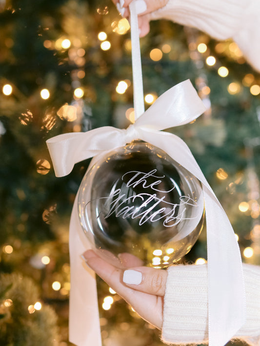 ENGRAVED CHRISTMAS BAUBLE