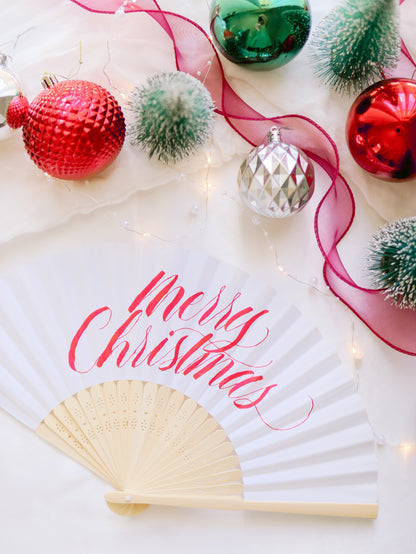 CHRISTMAS SERIES: PERSONALISED PAPER FANS