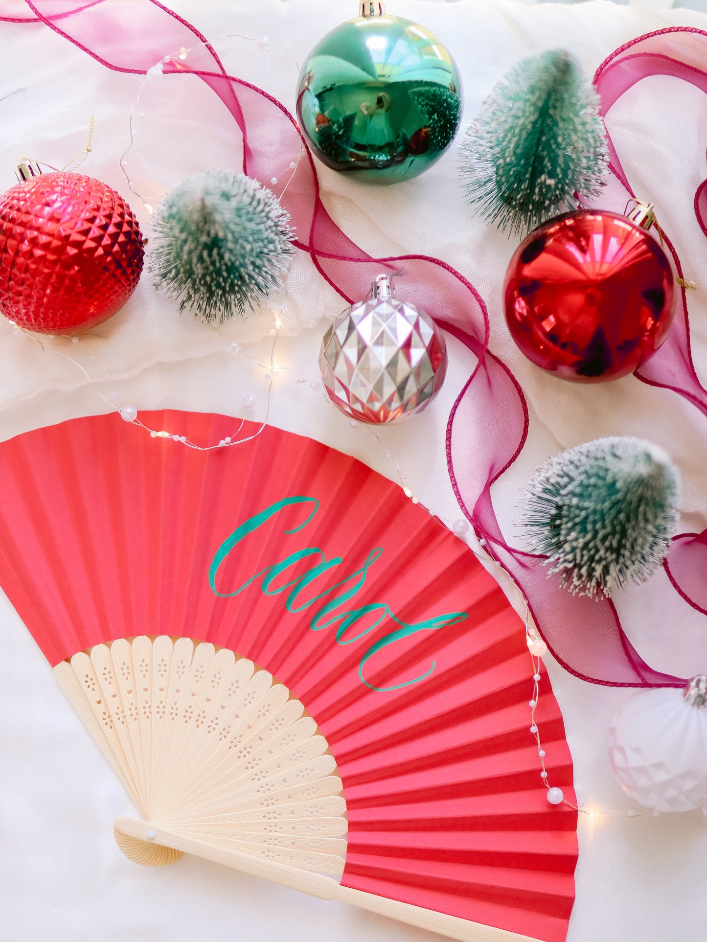 CHRISTMAS SERIES: PERSONALISED PAPER FANS