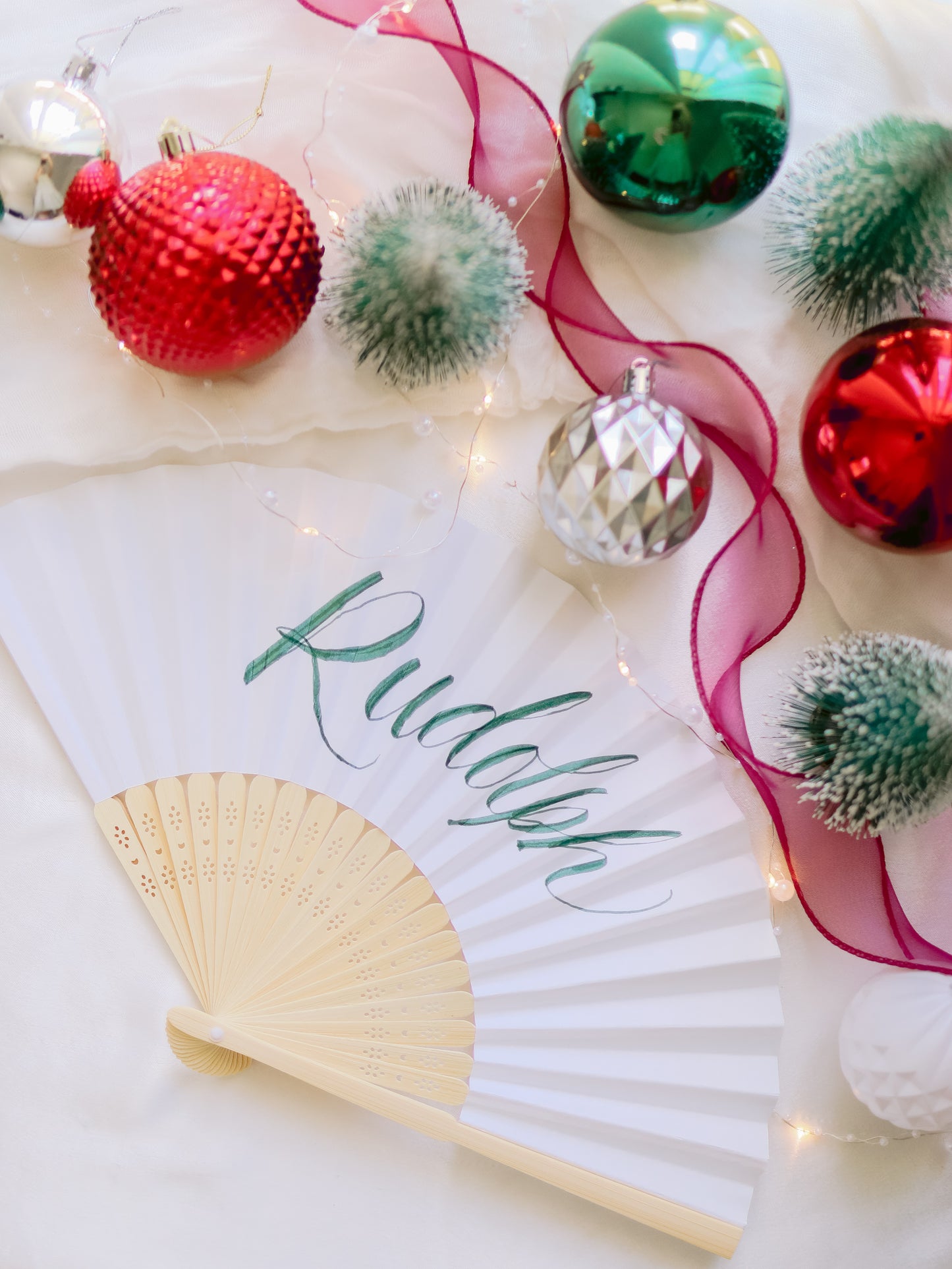 CHRISTMAS SERIES: PERSONALISED PAPER FANS