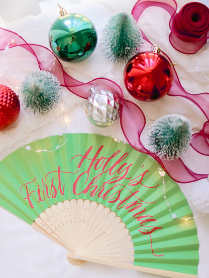 CHRISTMAS SERIES: PERSONALISED PAPER FANS