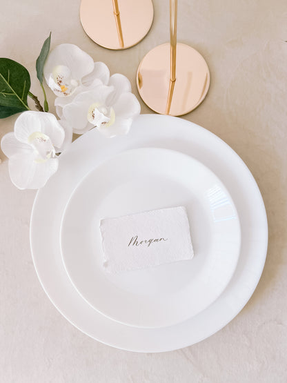 HANDMADE PAPER PLACE CARDS