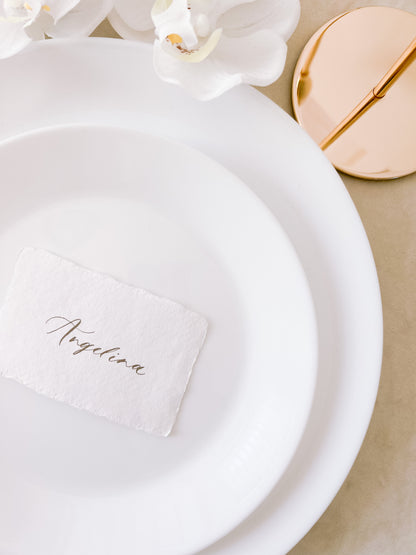 HANDMADE PAPER PLACE CARDS