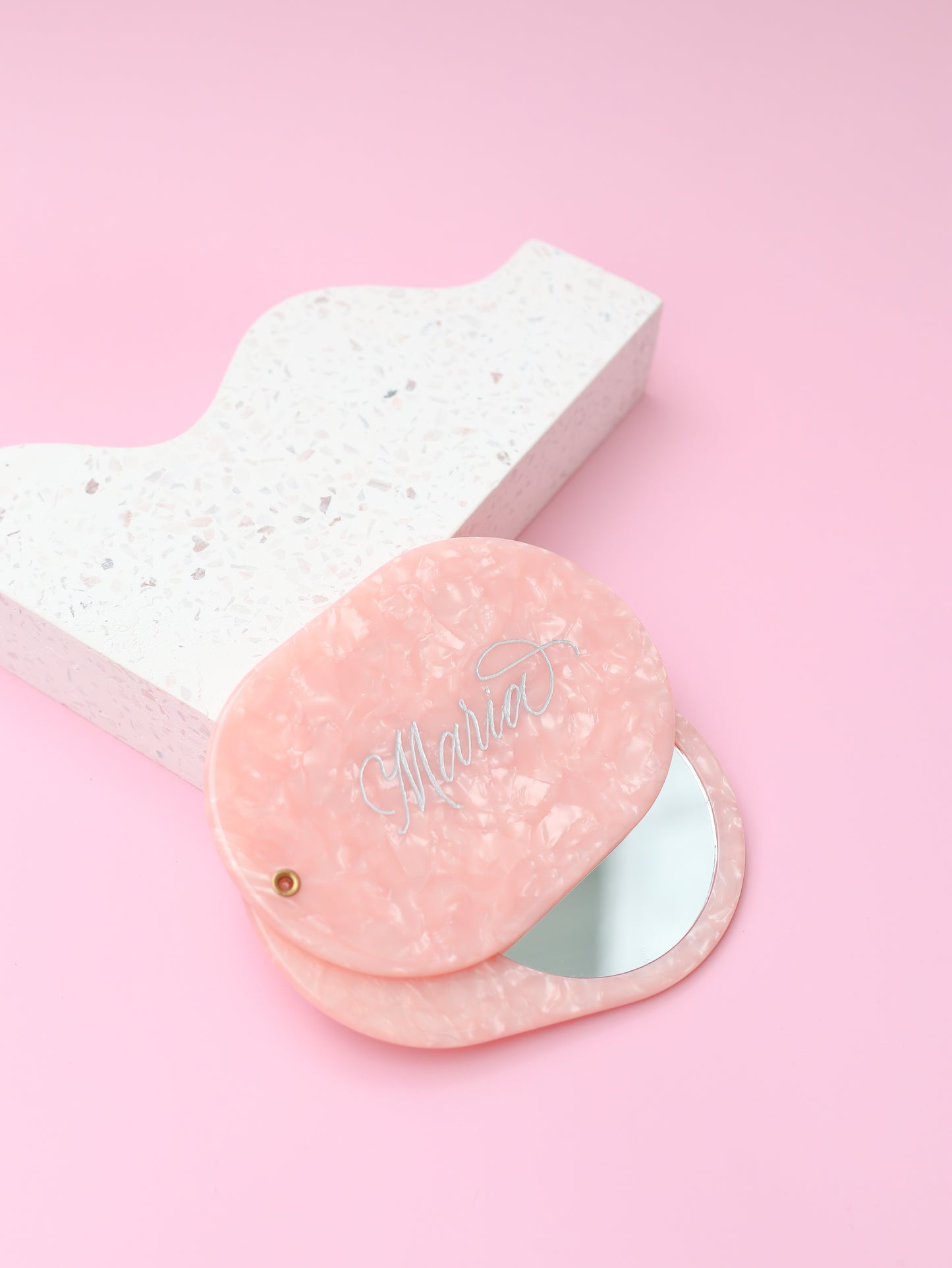 ENGRAVED COMPACT MIRROR