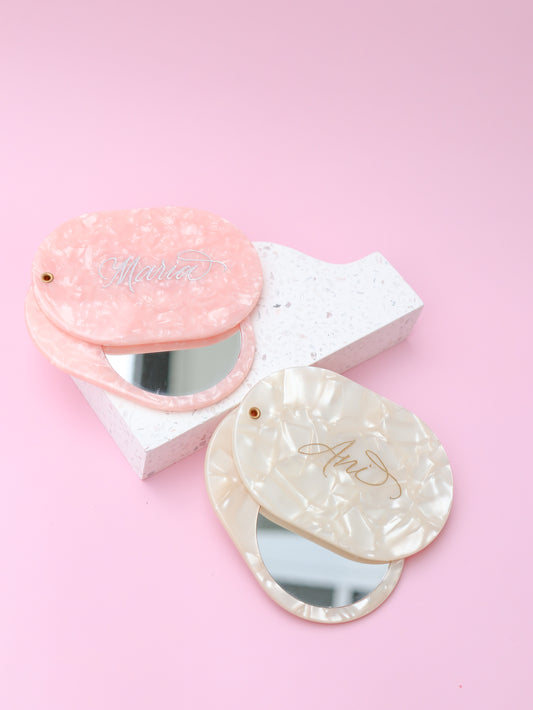 ENGRAVED COMPACT MIRROR