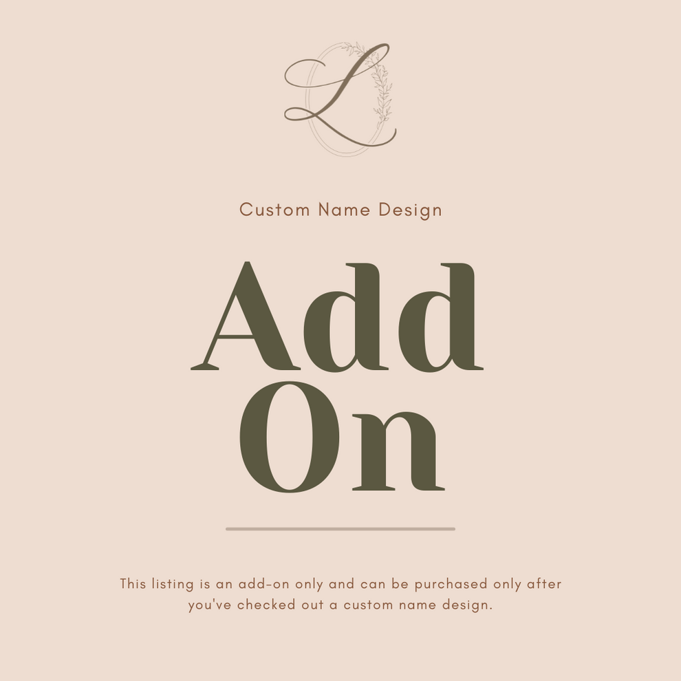 Add-On: Custom Name Design – Letterally